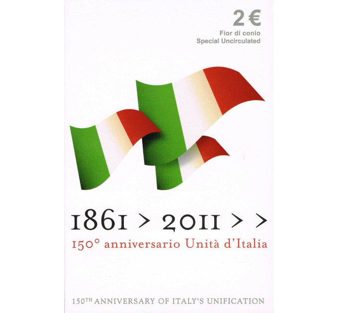 Italie 2 euros Coincard 2011 - 150e anniversaire de l'unification italienne
