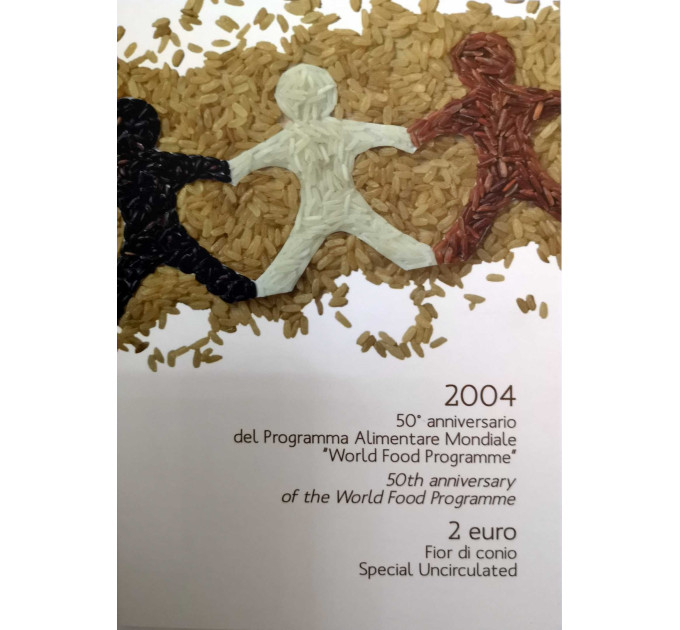 Italie 2 euros BU 2004 - 40 ans de programme alimentaire mondial