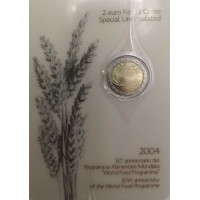 Italie 2 euros BU 2004 - 40 ans de programme alimentaire mondial