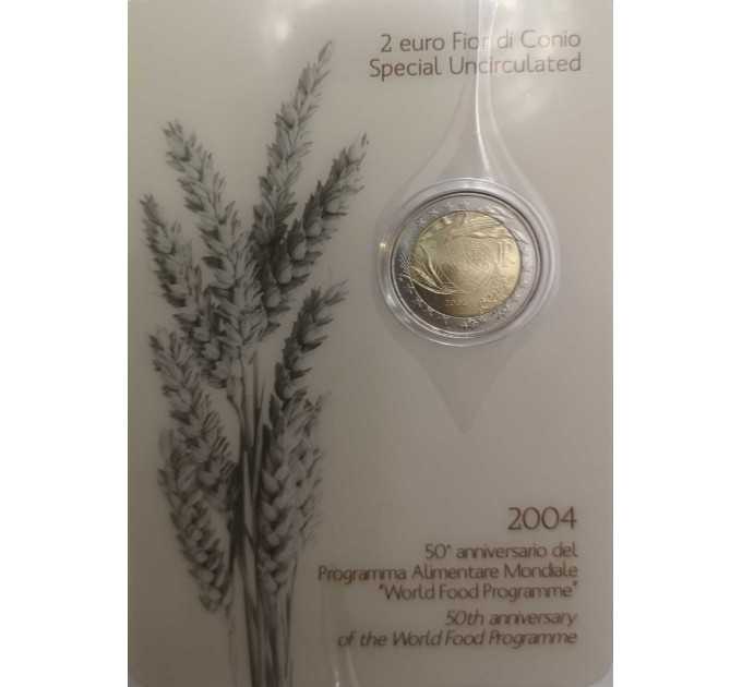 Italie 2 euros BU 2004 - 40 ans de programme alimentaire mondial