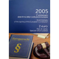 Italie 2 euros BU 2005 - 1e anniversaire de la signature de la Constitution de l'UE