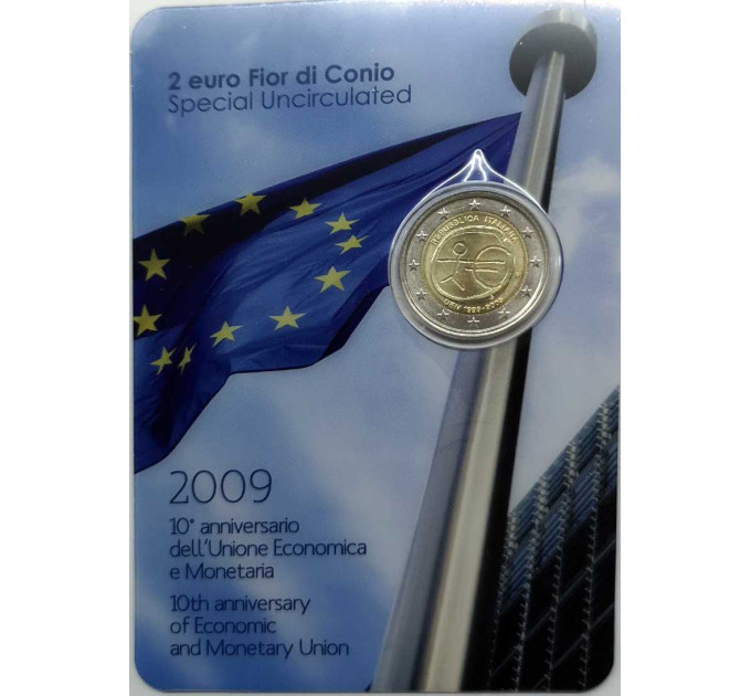 Italie 2 euros BU 2009 - 10e Anniversaire UEM