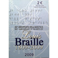 Italie 2 euros BU 2009 - 200e anniversaire de la naissance de Louis Braille