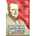 Italie 2 euros BU 2010 - 200e anniversaire de la naissance de Camillo Benso comte de Cavour
