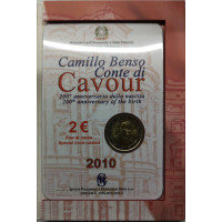 Italie 2 euros BU 2010 - 200e anniversaire de la naissance de Camillo Benso comte de Cavour