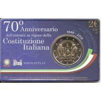 Italie 2 euros BU 2018 - 70e anniversaire de la Constitution italienne