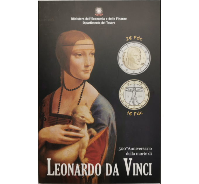 Italie 2 euros BU 2019 - 500e anniversaire de la mort de Léonard de Vinci