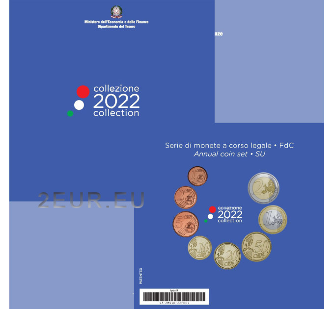 Italie 2022 - Coffret euro BU  