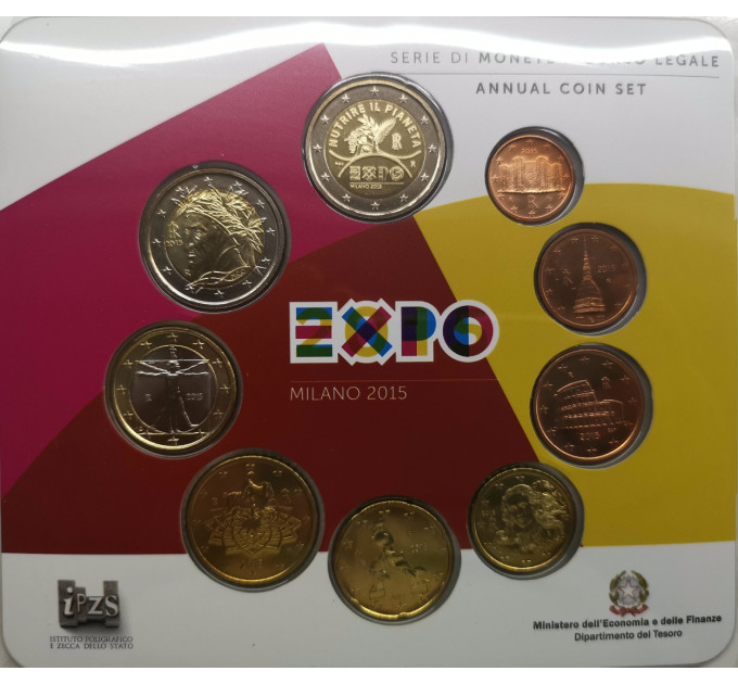 Italie Coffret euro BU 2015
