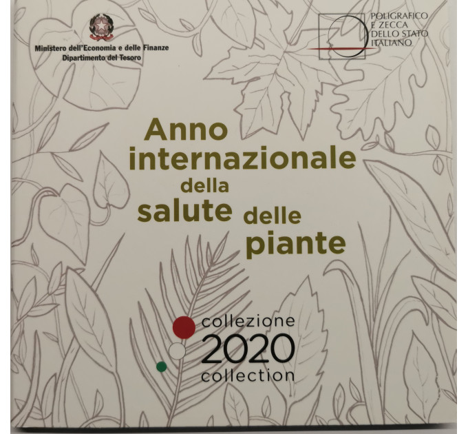 Italie 2020 - Coffret euro BU + argent - "Année de la santé des plantes" 