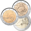 2 EURO UNC PIÈCES