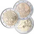 2 EURO UNC PIÈCES