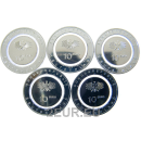 10 EURO UNC PIÈCES - 5 lettres (A,D,F,G,J)