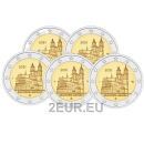 2 EURO UNC PIÈCES - 5 lettres (A,D,F,G,J)
