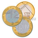 3 EURO UNC PIÈCES